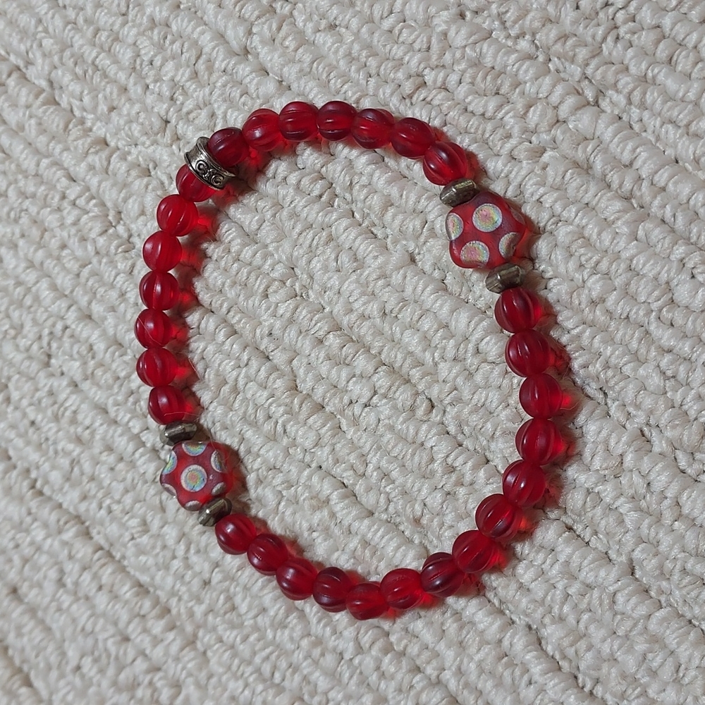 Chavez for Charity (CFC) Red Beaded Bracelet